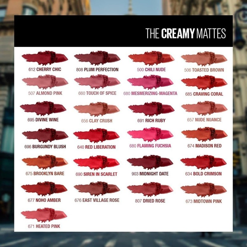 Maybelline Color Sensational Lipstick N Matte Lipstick 612 3.9g