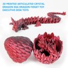 Cuanvitch 3D Printed Dragon Egg Toy 12" Crystal Articulated Dragon