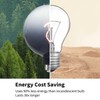 ONEWISH G150 Globe LED Bulb - Gradient Black Clear Glass