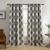 Elrene Home Fashions Navara Medallion Room-Darkening Window Curtain, Single Panel,