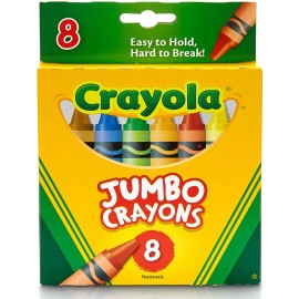 Crayola *6-Packs* Crayola 8 Nontoxic Jumbo Crayons Easy To Hold Hard To Break! 52-0389