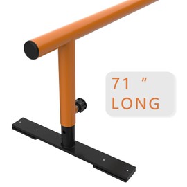 MR Skate Rail Skateboard Ramp Grind Rail Professional Skatepark Grind Rail Adjustable Height Grind Rail for Skateboard Rail Tricks Practice, Round Bar Skate Grind Rail 71” for Beginners to Advanced