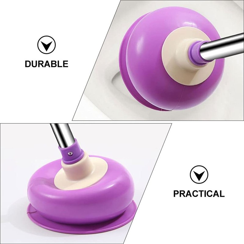 DOITOOL Toilet Plunger Toilet Bowl Cup Rubber Toilet Plunger with
