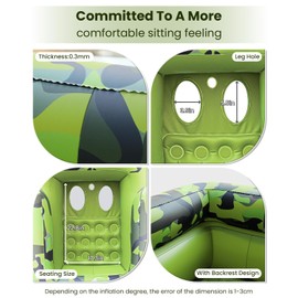 YTKIH Pool Floats Kids with Full Auto Water Gun,Funny Pool Floaties for Kids,Inflatable Tank Pool Float for Lake Beach Pool