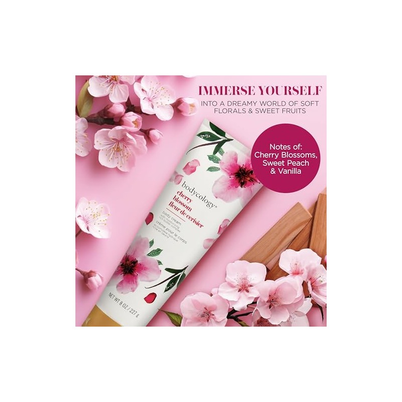Bodycology Crema Corporal de Karité, Cherry Blossom, 8 oz