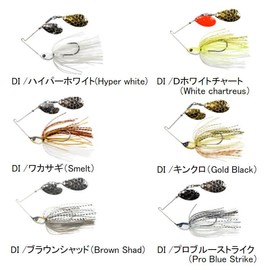 Desstyle Dα-SPINNER BAIT Double Indiana (DI) 1/2oz D White Chart