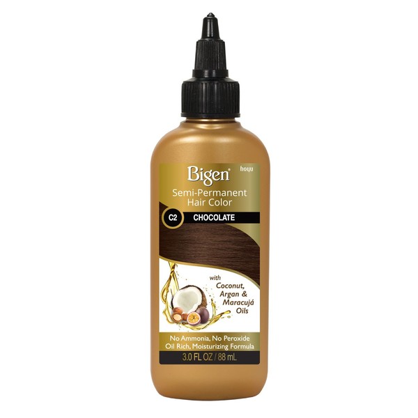 Bigen Semi-Permanent Haircolor #C2 Chocolate 3 Ounce (88ml) (6 Pack)