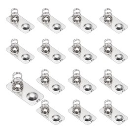 MECCANIXITY 15 Pcs Battery Spring Metal Contact Plate 24mm x 11mm Positive Negative Bipolar Conversion Nickeling Plate for Battery Holder and Electronic Toys