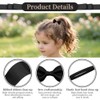 10 Pcs Black Hair Bow, Girls School Hair Accessories, Elastic