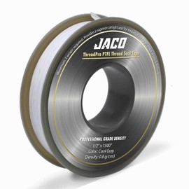 JACO ThreadPro High-Density Thread Seal Tape - 1/2" x 125 ft. (Mega Roll) | Professional PTFE Pipe Sealant | Plumbers Tape