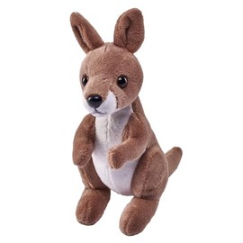 Wild Republic Pocketkins Eco Kangaroo Plush Toy, 12 cm, Plush Toy, Made from Recycled Materials, Environmentally Friendly