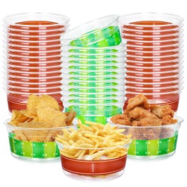 FYSUIMU 50Pcs 12oz Football Plastic Bowls Disposable Sports Ball Theme Party Bowls Salad Snack Bowls Ice Cream Dessert Bowls for Birthday Baby Shower Supplies