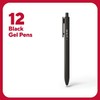 TRU RED Quick Dry Gel Pens Med Point 0.7mm Blk