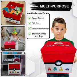 Generic Anime Gaming 14' Cartoon Storage Box Perfect for Gaming, Parties, Birthdays - Large