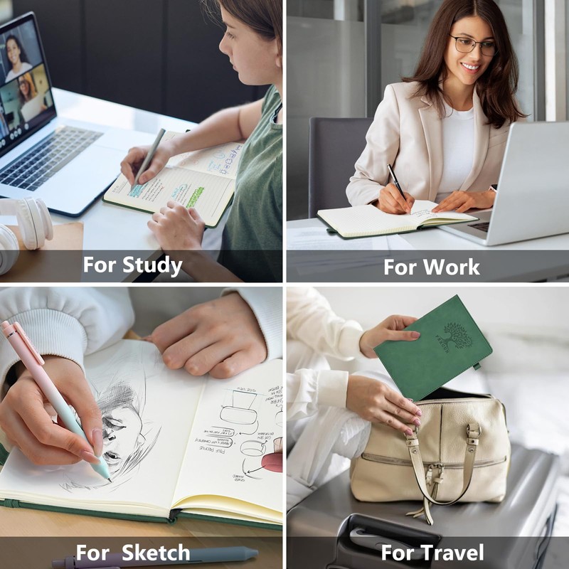 PERCUN Lined Journal Notebook for Men & Women, 160 Pages