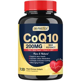 BANYCE CoQ10 200mg Softgels with Vitamin E  Omega 3-6-9  PQQ - Coenzyme Q10 with Bioperine, High Absorption Heart Supports  Cellular Energy...        