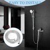 Shower Hose 1.5 m Silver PVC Universal Shower Hose PVC