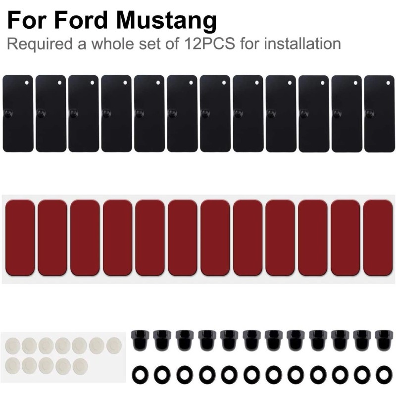Yoursme Rear Window Louver Hardware Installation Hardware Accessories for Ford
