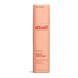 ATTITUDE ATTITUDE Oceanly Face Oil Bar, Made in Canada, EWG Verified, Plastic-free, Plant and Mineral-Based Ingredients, Vegan and Cruelty-free Beauty Products, PHYTO OIL, Unscented, 30 grams