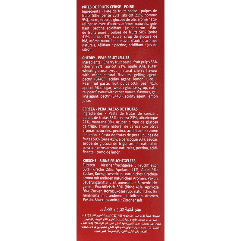 Maxim's de Paris French Fruit Jellies (Fruit Pastes) Pear &