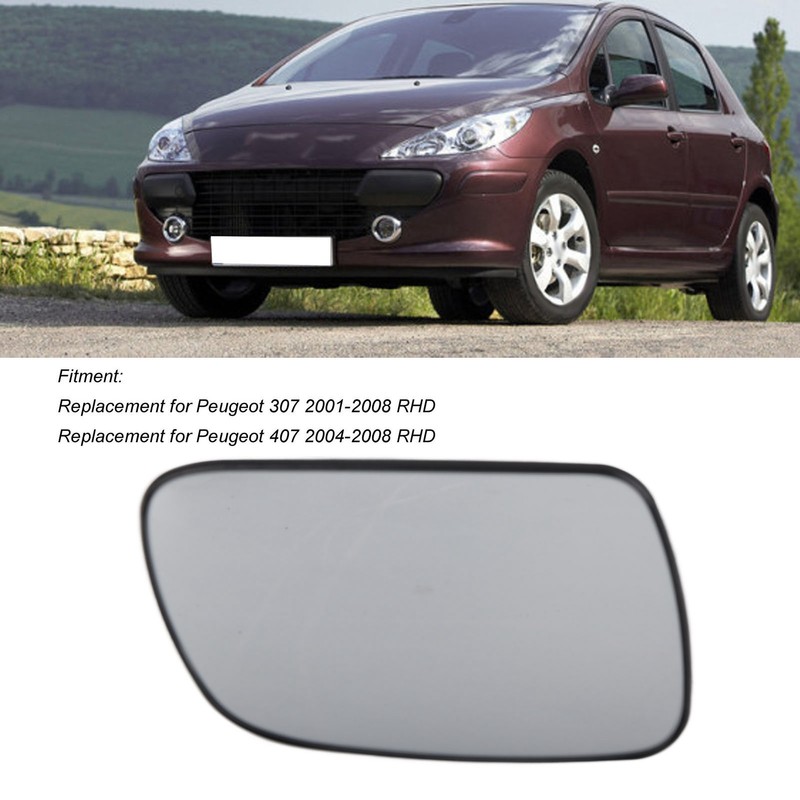 Heated Door Mirror Glass Convex Antifog 12V Clear View Replacement