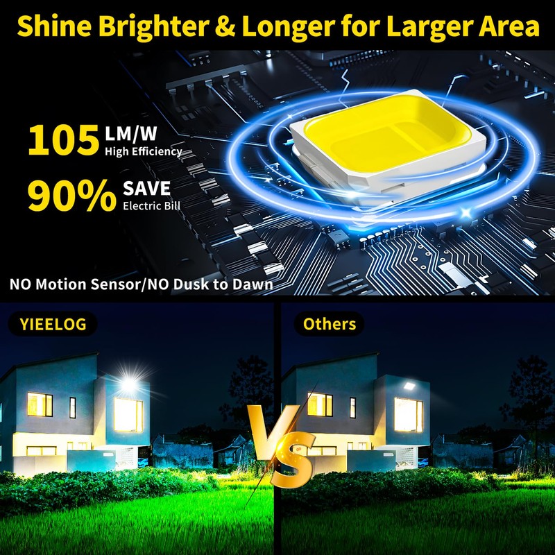 300W LED Flood Light Outdoor, 36000LM Brighter Work Light with