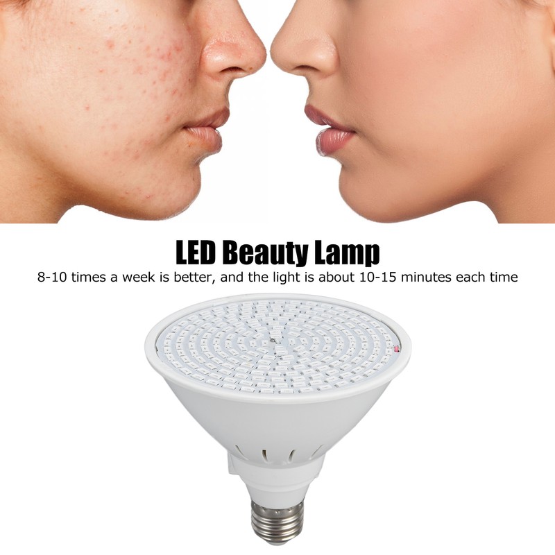 200LEDs Beauty Lamp E27 Facial Physiotherapy Light 110‑240V for Beauty