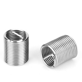 Kodrily 15Pcs Helicoil Thread Repair Kit, M14x1.5 Helicoil, Insert Sleeves Helicoil Kit Stainless Steel Heli Coil High Hardness Thread Repair Kits for Screw Repair 1Set