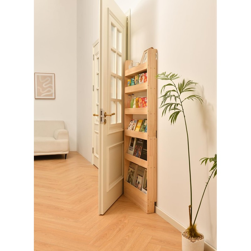 Heehee Solid Wood Bookshelf Bookcase Book Shelf Organizer for Books,