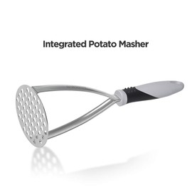 Potato Mashers, Joyoldelf Potato Masher Stainless Steel, Masher with Non-Slip Handle, Fruit & Vegetable Food Masher