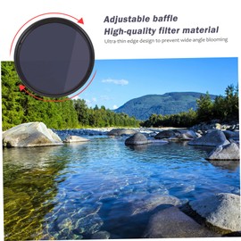 LABRIMP Adjustable Nd Filter for Camera Lenses Professional Variable Photography Filter for Long Exposure Durable and Safe Material for Bright and Low Light Conditions