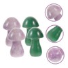 Outanaya Realistic Stone Mushroom Sculptures 4 Pack Mini Mushroom Statues