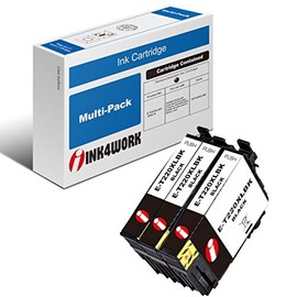 INK4WORK Remanufactured Ink Cartridge Replacement for Epson 220 XL 220XL T220XL to use with WF-2760 WF-2750 WF-2630 WF-2650 WF-2660 XP-320 XP-420 XP-424 (Black, 3-Pack)
