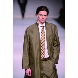 Fortuna Tokyo FT-T22 Men's Necktie, 22. Revival Nishijin Woven Necktie, yellow