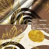Boho Mid Century Modern Hookless Shower Curtain with Snap in