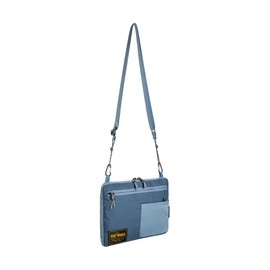 Tatonka Cross Body Bag S (2L) - Small, Flat Shoulder Bag in Trendy Design and Made from Recycled Material - PFAS/PFC-Free - 20 x 25 x 2 cm, Elemental Blue
