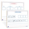 SCRIBBLEDO Elkonin Boxes Dry Erase Board 9x12 Inch Phonics Games