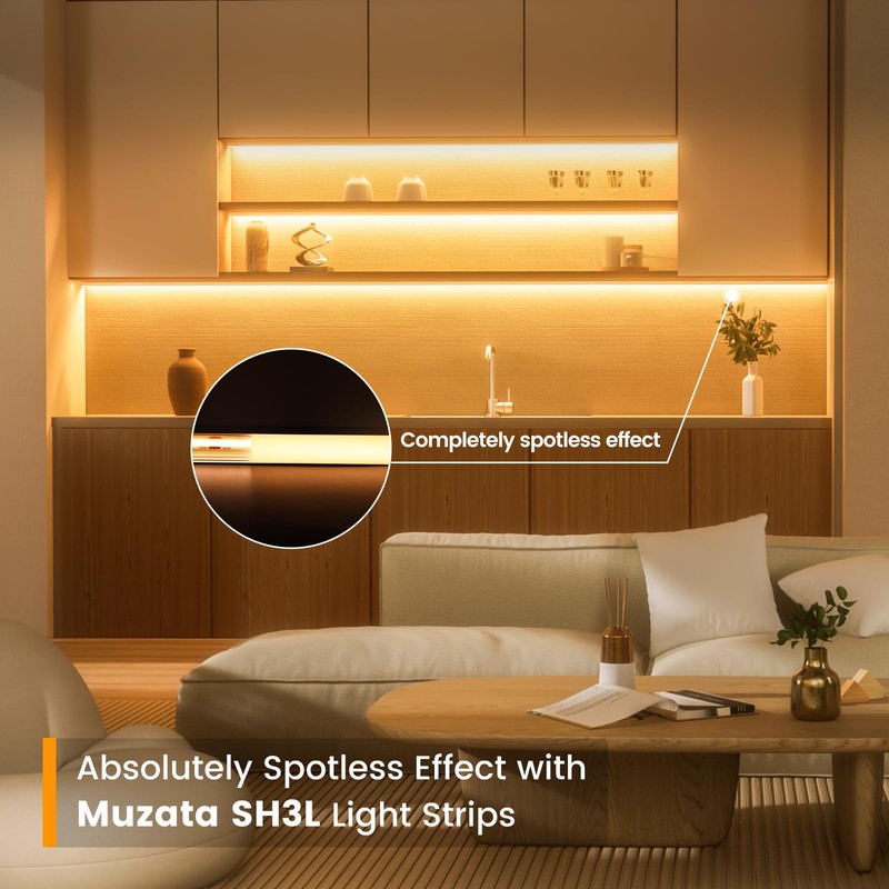 Muzata 6Pack 3.3FT/1M LED Channel Aluminum U Shape Silver LED