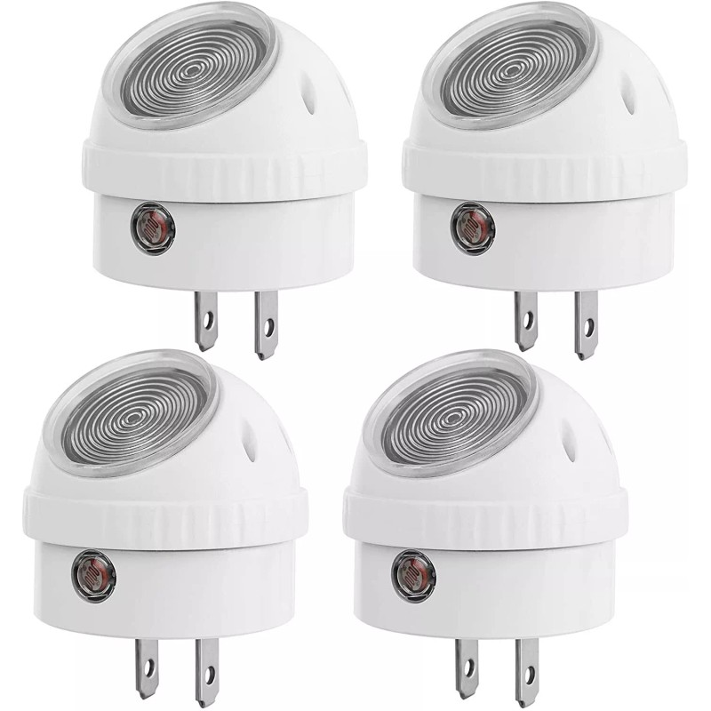 DEWENWILS Plug in LED Night Light Light Sensor 360° Rotating