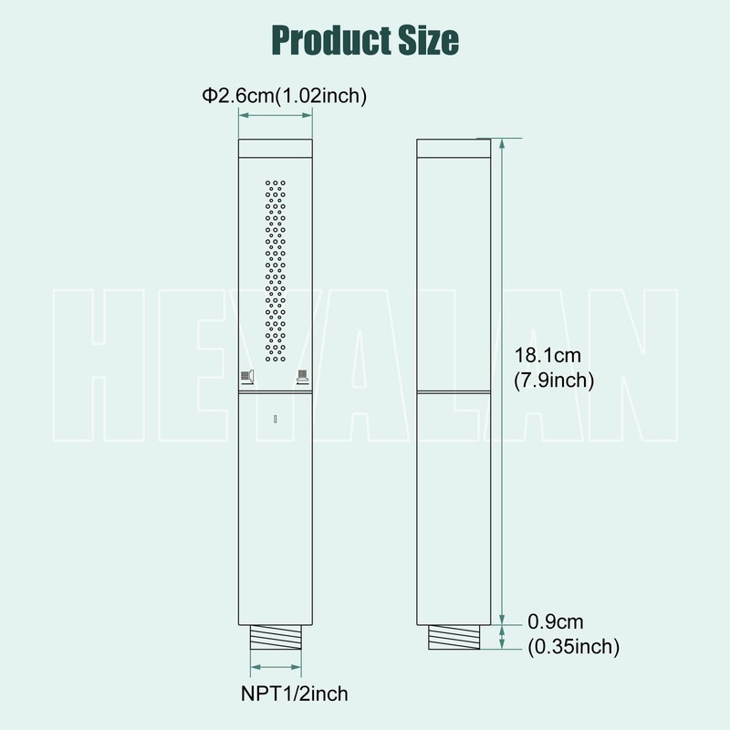 Heyalan Brass 2 in1 Function Handheld Spray Hand Shower High