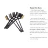 Unbranded 3Pcs Wire Brush Set - Stainless Steel, Nylon, Brass