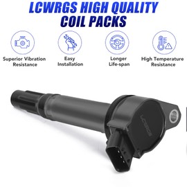 Ignition Coils Spark Plugs for Toyota Sienna Avalon Camry Highlander RAV4 Lexus RX350 IS350 ES350 2007 2008 2009 2010 2011 2012 2013 2014 2015 coil Packs Spark Plugs 3.5 V6 Replaces# UF487, 6-Pack