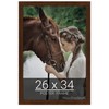 wallsthatspeak 26x34 Mocha Walnut Picture Frame for Puzzles Posters Photos