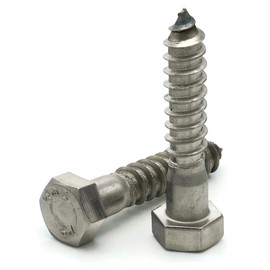 Stainless Steel Lag Screws Hex Head Lag Bolts 5/16 x 6 inch Qty 25