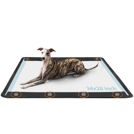 EuYiKlair Puppy Pad Holder,Fit 34x28 Pad, 8 Strong Magnets Clips, Oxford Cloth Material, Black, XL