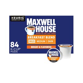 Maxwell House Breakfast Blend Light Roast K-Cup Coffee Pods (84 ct Box)