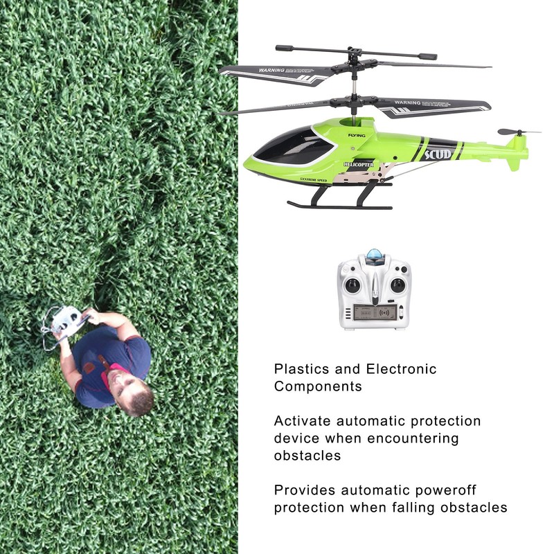 Remote Control Helicopter 2.4G Fixed Height Green Plastic Mini RC