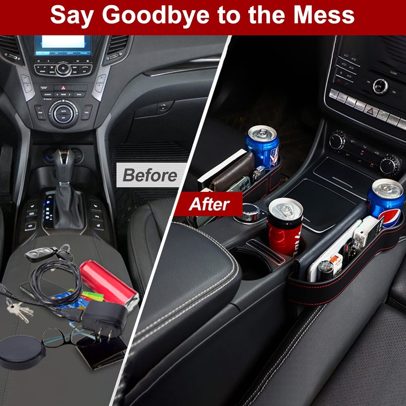 MORDEN MS 2 Pack Car Seat Gap Filler Organizer, Automotive