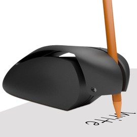 Pencil Grip Handwriting Auxiliary Writing Device and Drawing Equipment Training Writing Pen Holder Reduce Pressure Fatigue Anti-Slip Design Posture Pencil Aids (Black)