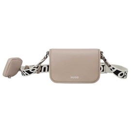 HUGO Women's Bel Flap Crossbody, Dark Beige